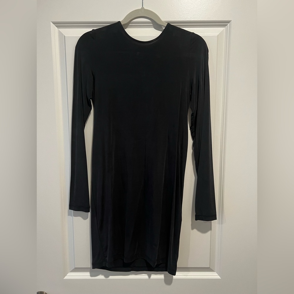 & Other Stories Dark Grey Long sleeved dress